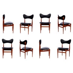 Set of 8 Inge & Luciano Rubino "THE BUTTERFLY" Dining Chairs