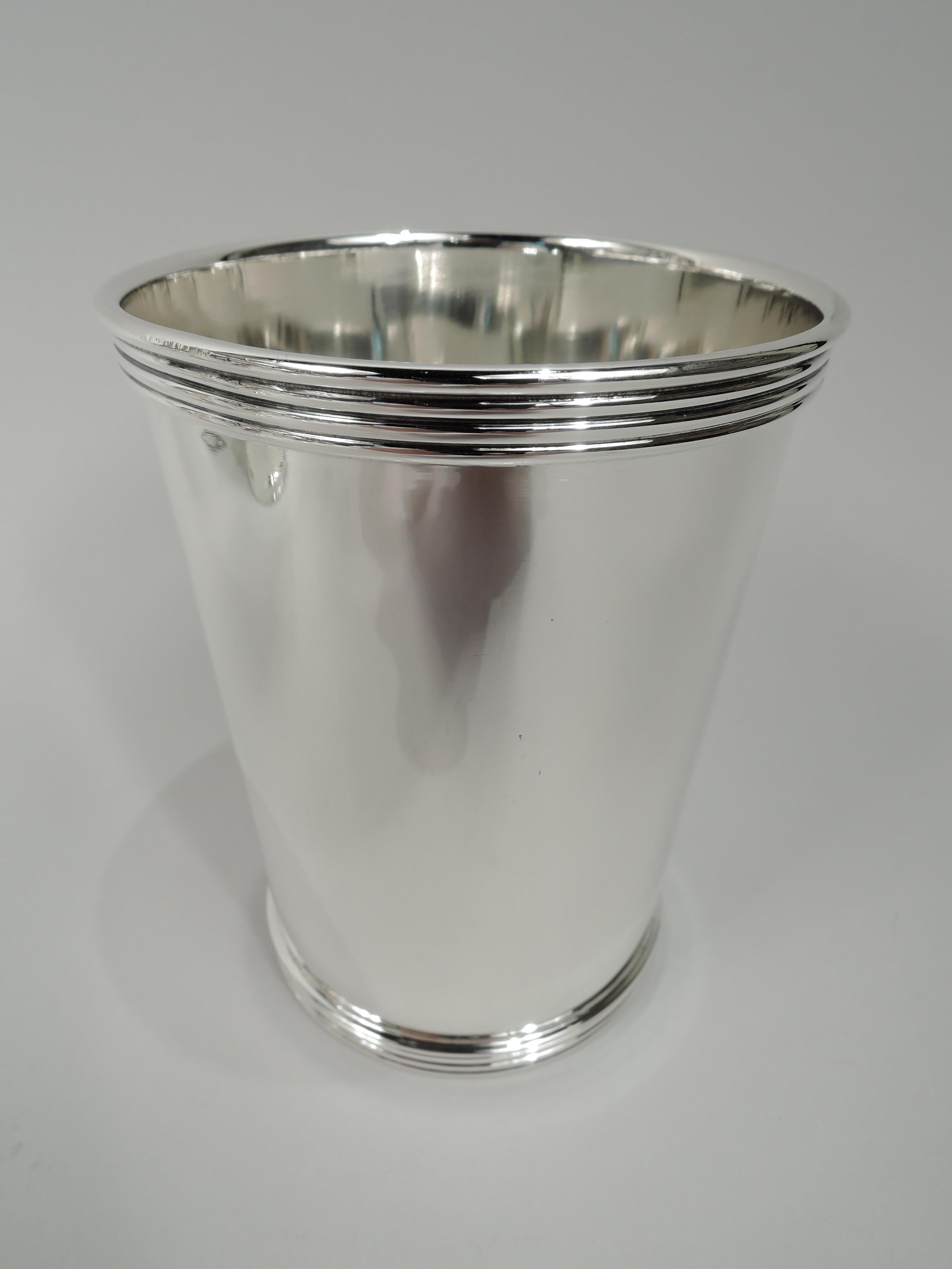 American Set of 8 International Sterling Silver Mint Julep Cups