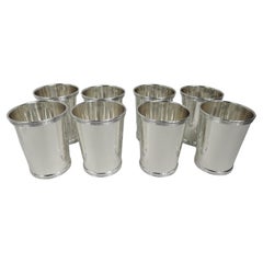 Set of 8 International Sterling Silver Mint Julep Cups