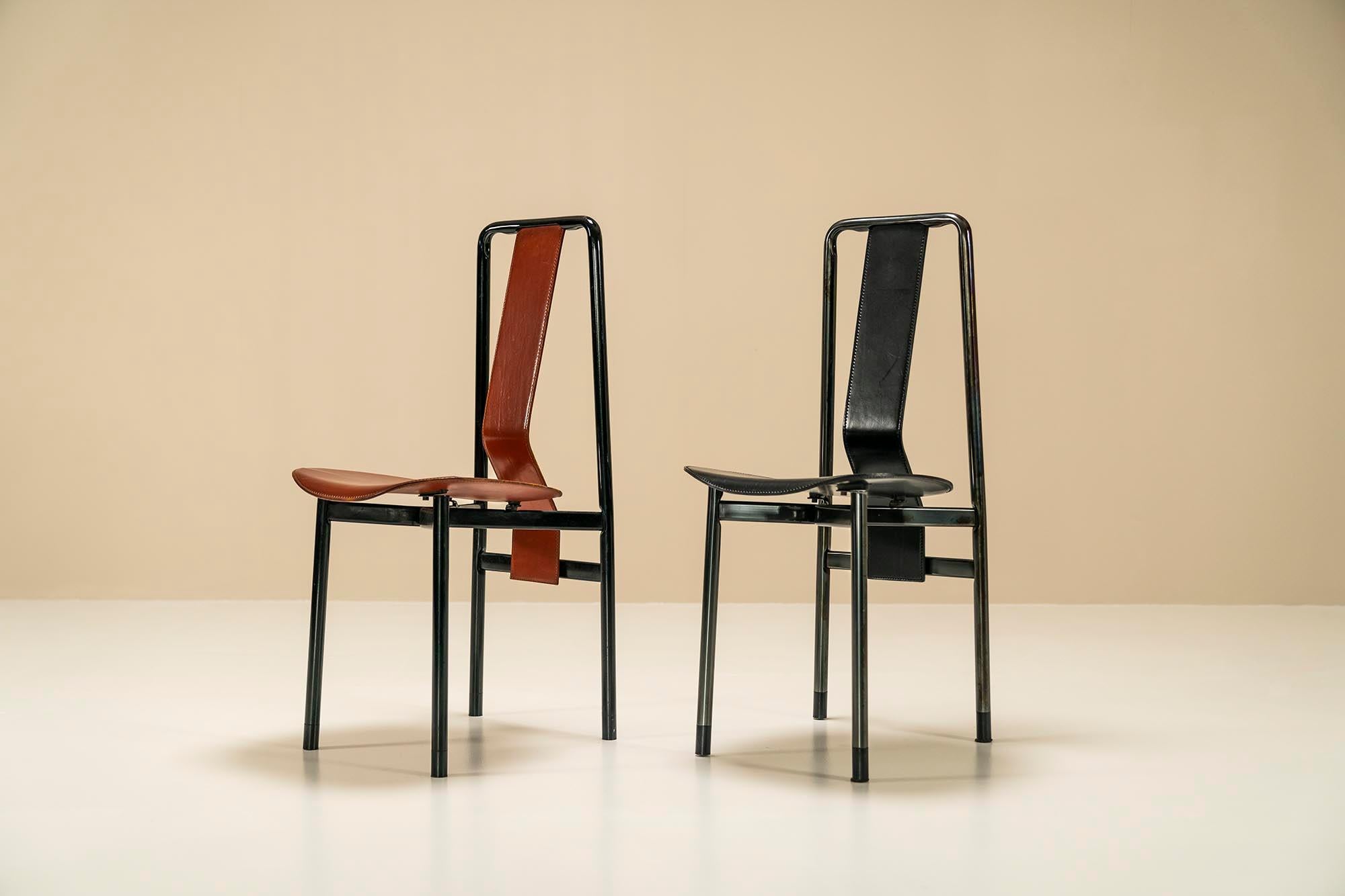 Set of 8 “Irma” Dining Chairs by Achille Castiglioni for Zanotta, Italy 1970s For Sale 1