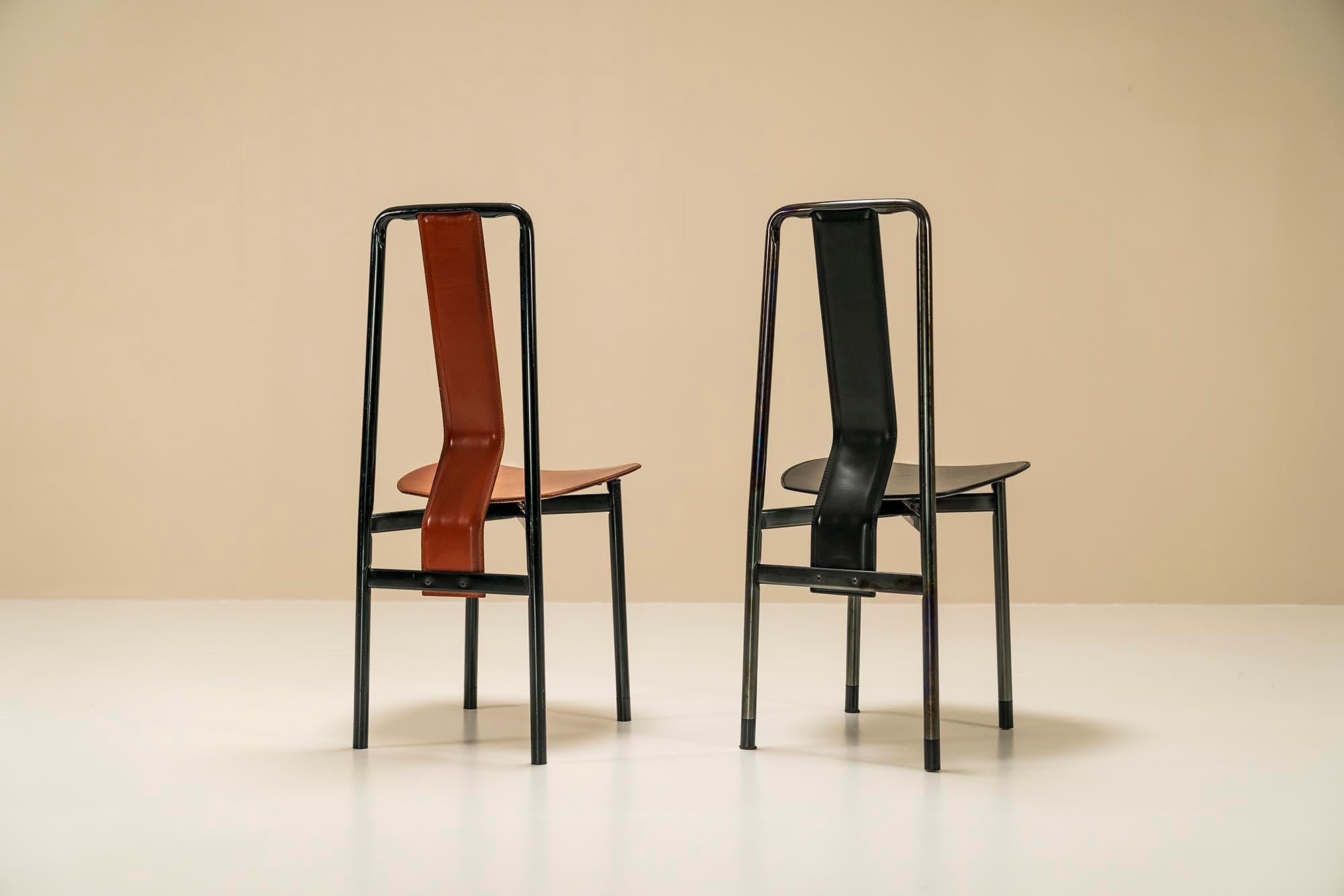 Set of 8 “Irma” Dining Chairs by Achille Castiglioni for Zanotta, Italy 1970s For Sale 2