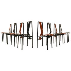 Set di 8 sedie da pranzo "Irma" di Achille Castiglioni per Zanotta, Italia anni '70