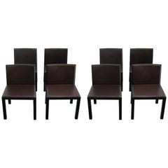 Set of 8 Italian Dining Chairs by Altherr Molina for Aspen Asper Spa
