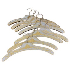 Set of 8 Italian Florentine Gilt Wood Clothing Hangers