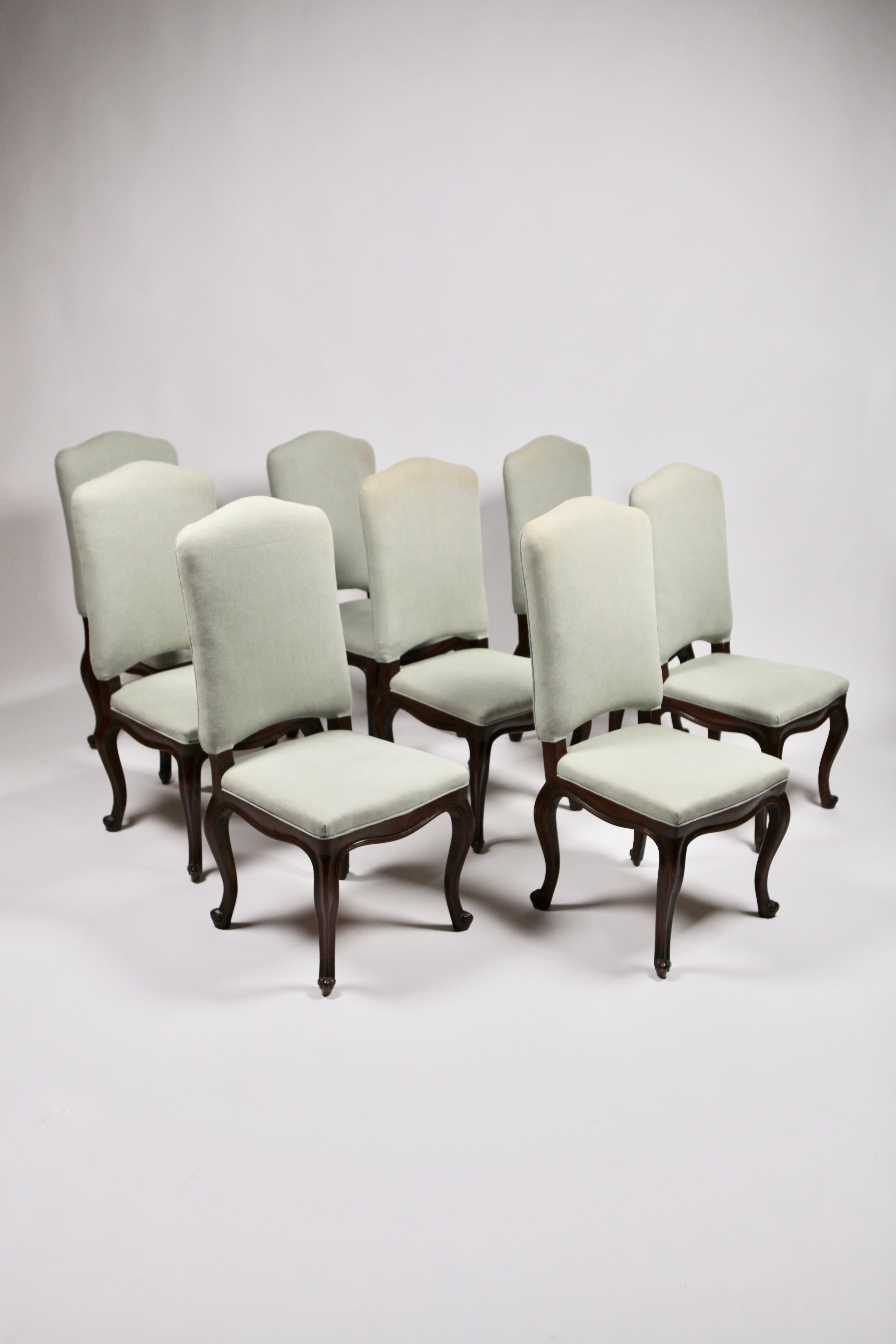 Set of 8 Italian Louis XV Style Dining Chairs, 19th Century 13