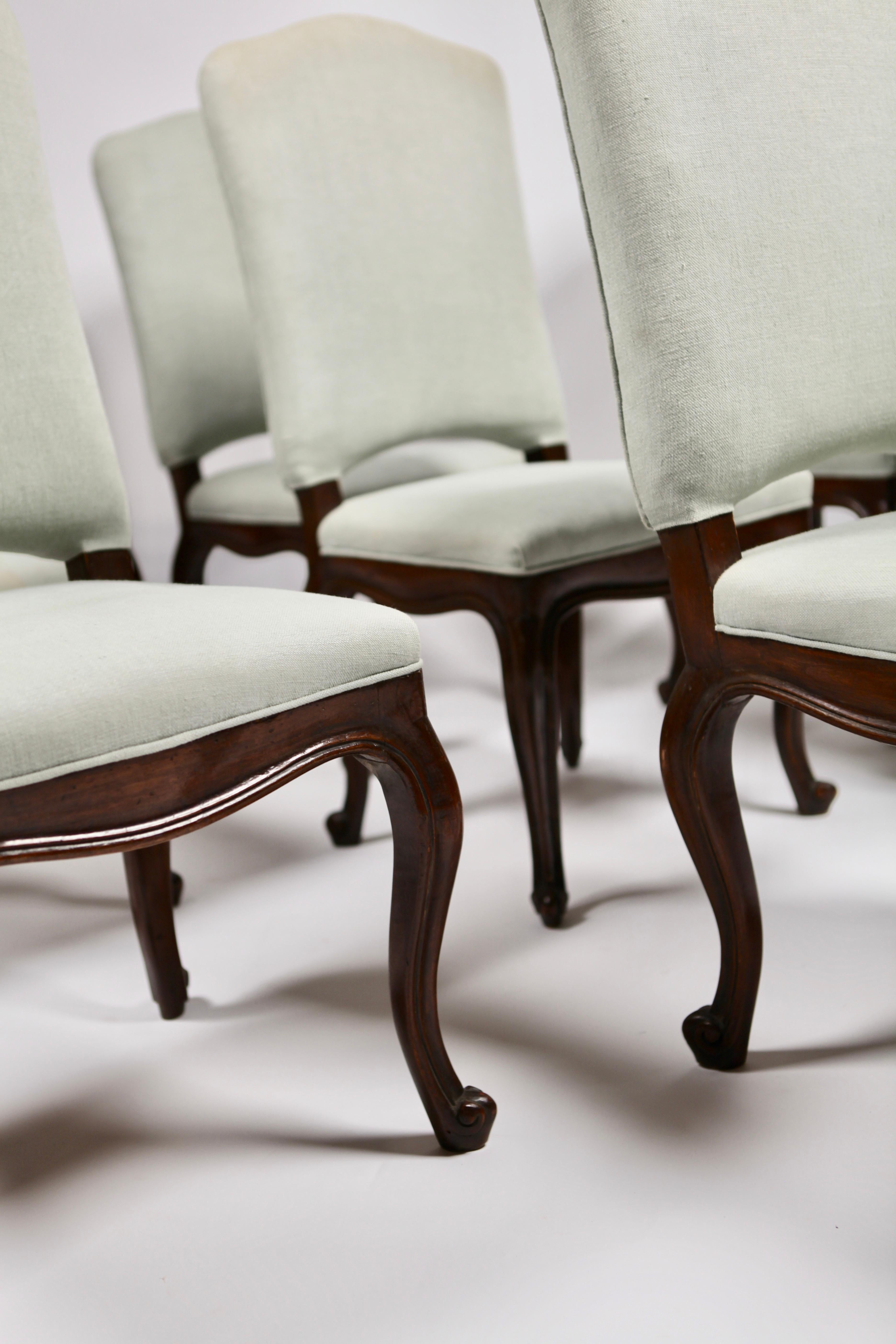 Set of 8 Italian Louis XV Style Dining Chairs, 19th Century 14