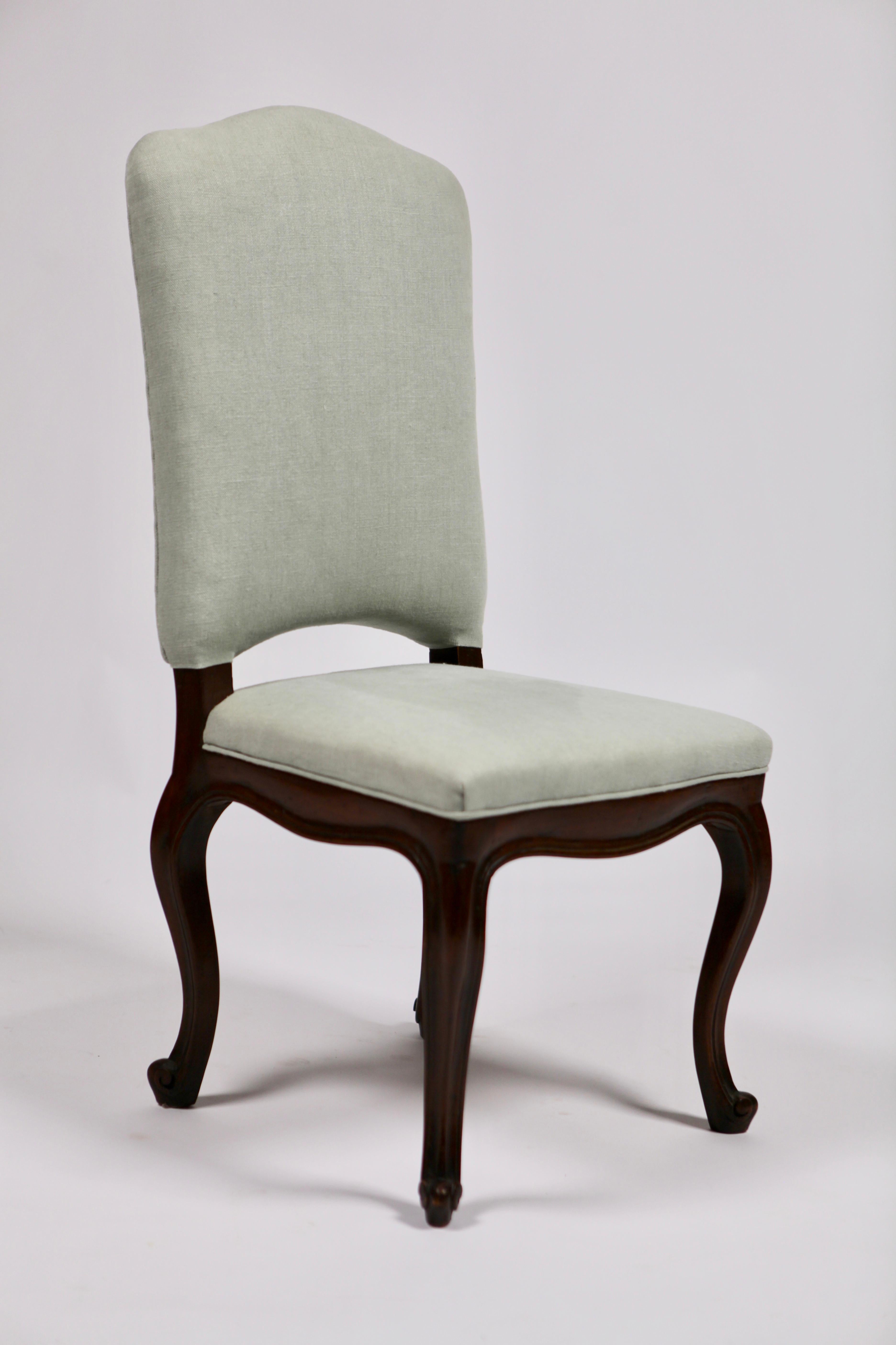Set of 8 Italian Louis XV Style Dining Chairs, 19th Century 4