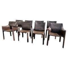 Set of 8 Italian Mario Bellini "CAB" Dining Chairs for Cassina Set of 8 Italian Mario Bellini "CAB" Dining Chairs for Cassina