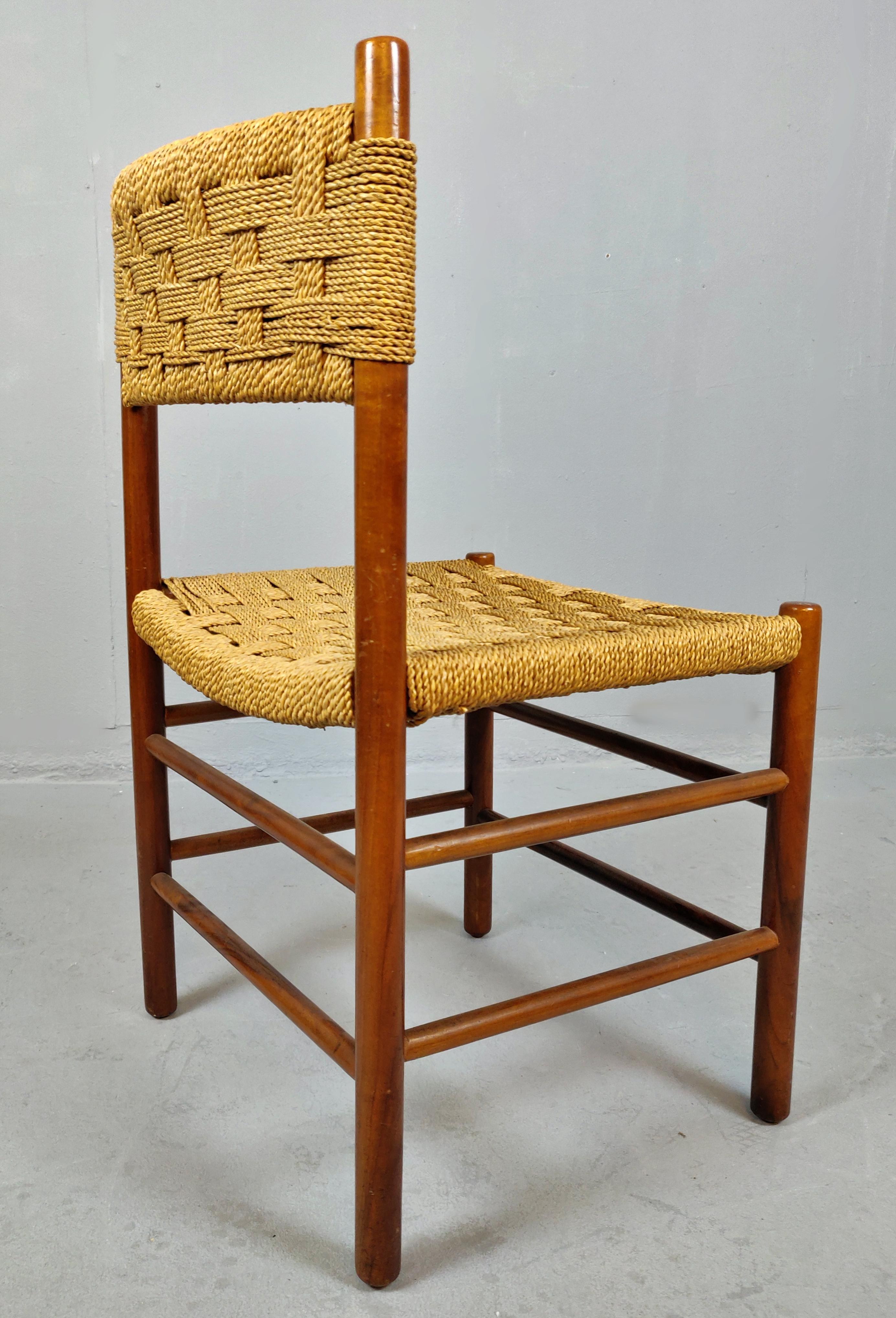 Mid-Century Modern Set of 8 Italian Midcentury Rope Chair