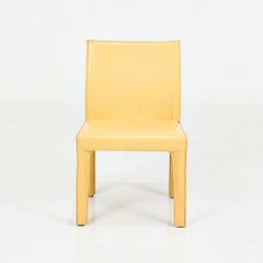 Set of 8 Italian Modern Leather Dining Chairs by Arper, c. 1990's
