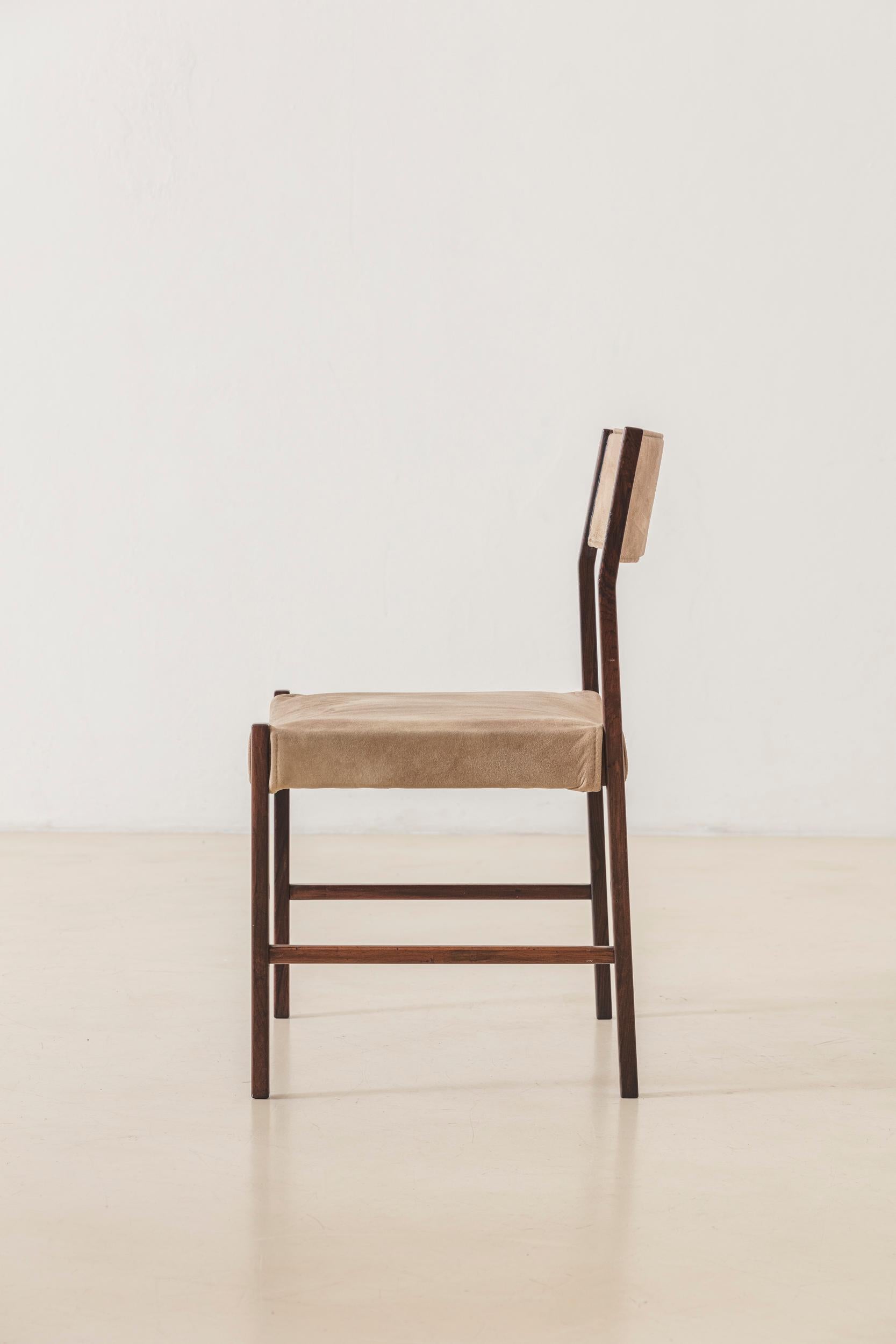 Upholstery Set of 10 Itamaraty Dining Chairs by Brazilian Designer Jorge Zalszupin, 1959 For Sale