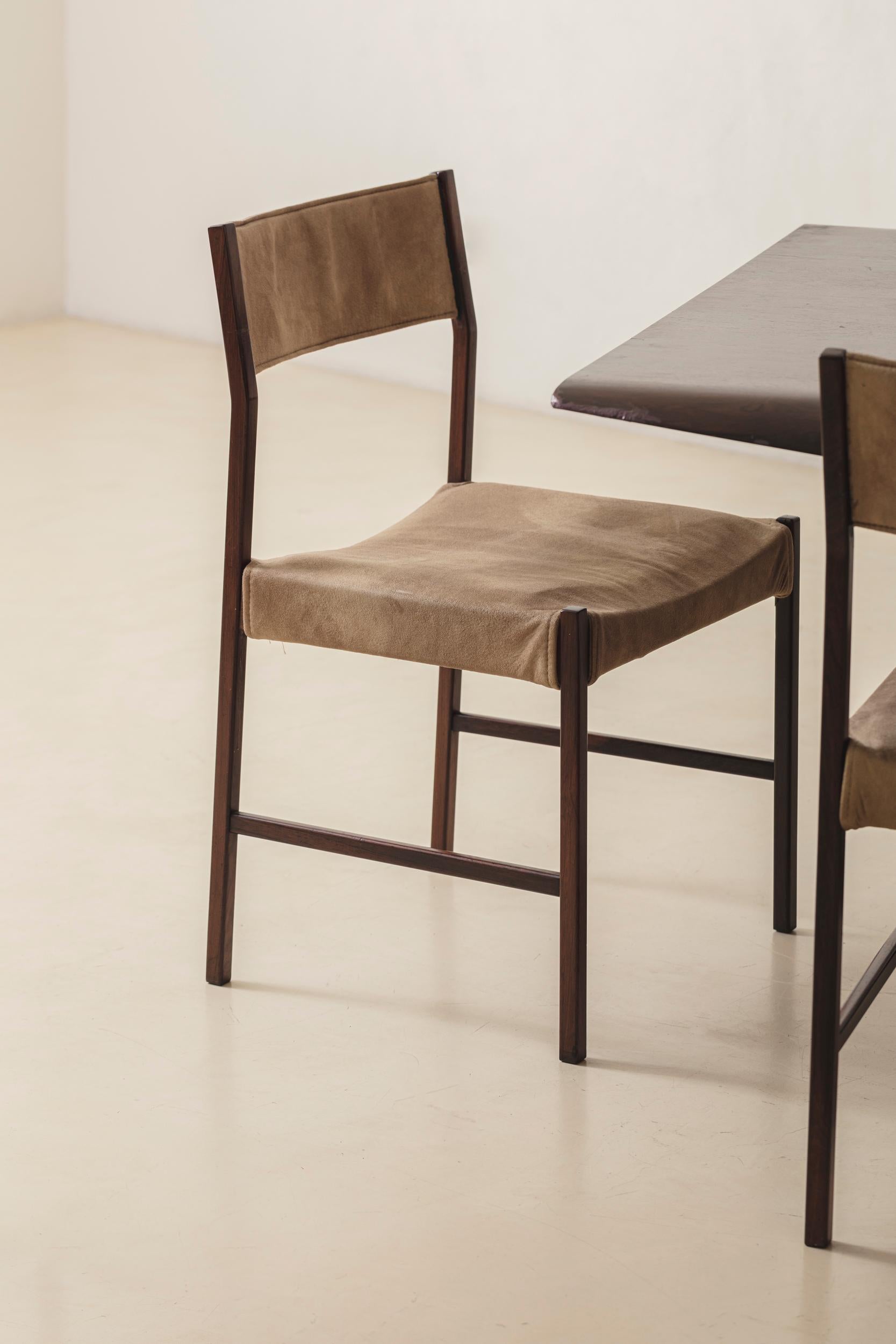 Set of 10 Itamaraty Dining Chairs by Brazilian Designer Jorge Zalszupin, 1959 For Sale 3