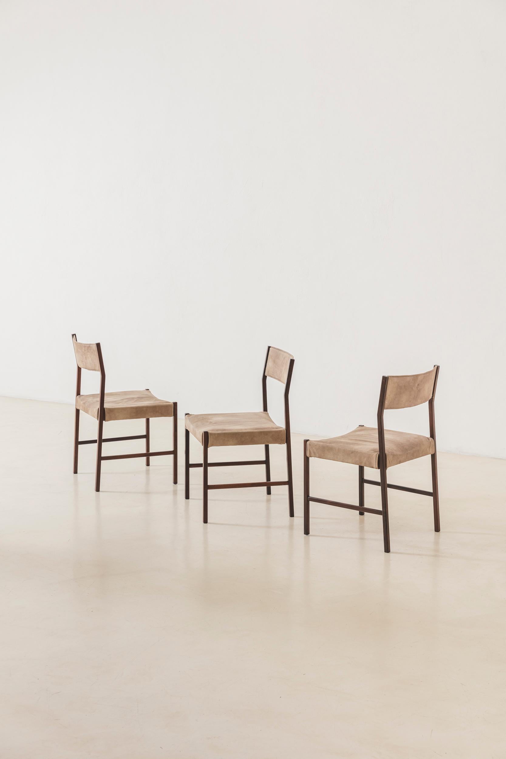 Mid-Century Modern Set of 10 Itamaraty Dining Chairs by Brazilian Designer Jorge Zalszupin, 1959 For Sale