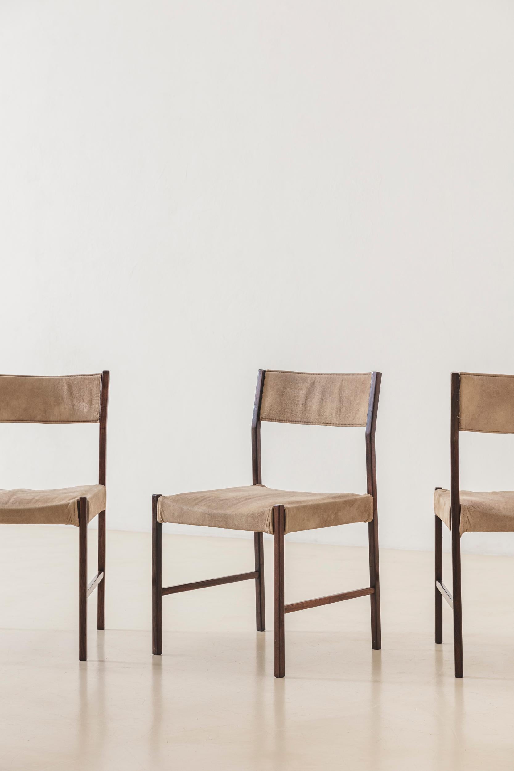 Mid-20th Century Set of 10 Itamaraty Dining Chairs by Brazilian Designer Jorge Zalszupin, 1959 For Sale