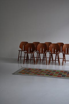 Set of 8 "J67" Dining Chairs by Ejvind A. Johansson for FDB, Denmark, 1963