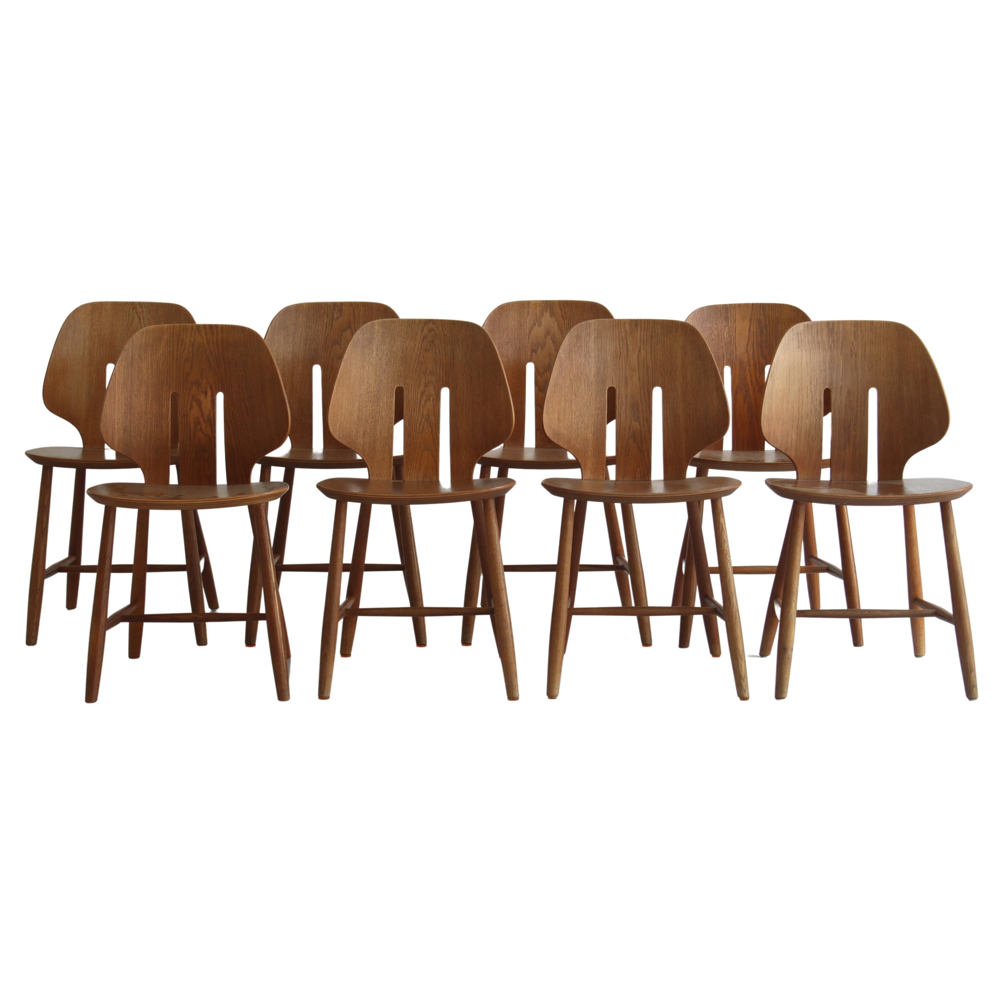 Set of 8 "J67" Dining Chairs by Ejvind A. Johansson for FDB, Denmark, 1963