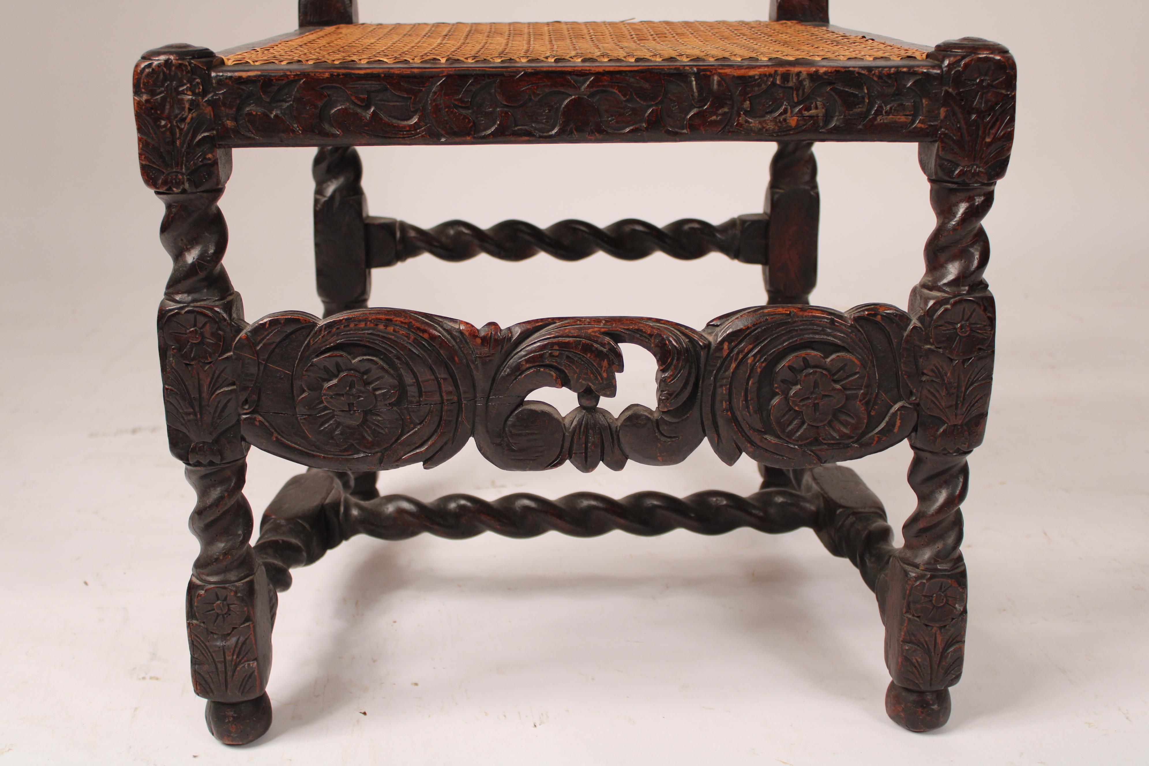 Set of 8 Jacobean Style Dining Room Chairs 4