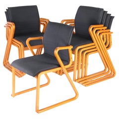 Set di 8 poltrone da pranzo giapponesi