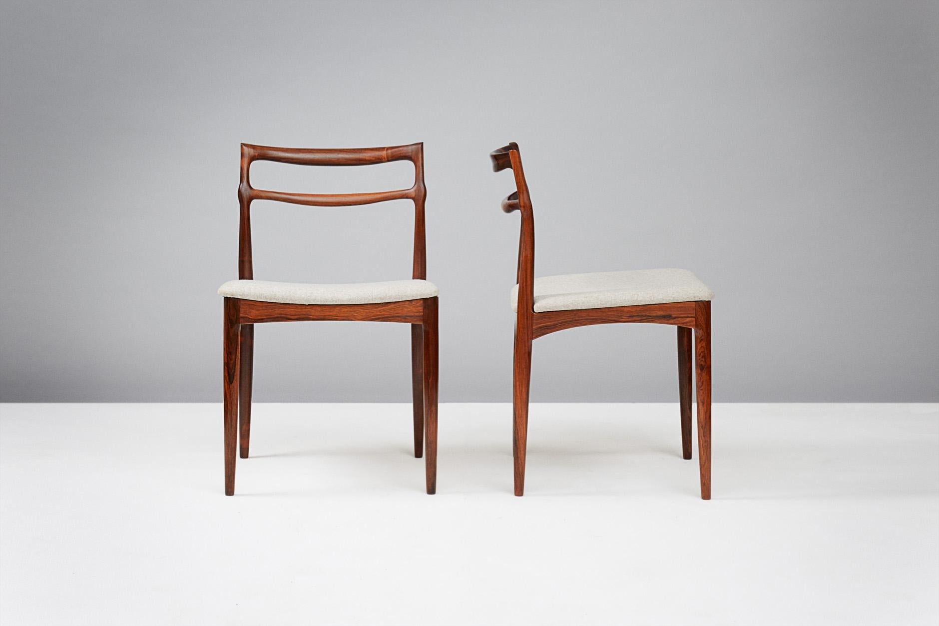 Mid-20th Century Set of 8 Johannes Andersen Rosewood Dining Chairs, 1960s