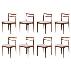 Set of 8 Johannes Andersen Rosewood Dining Chairs, 1960s