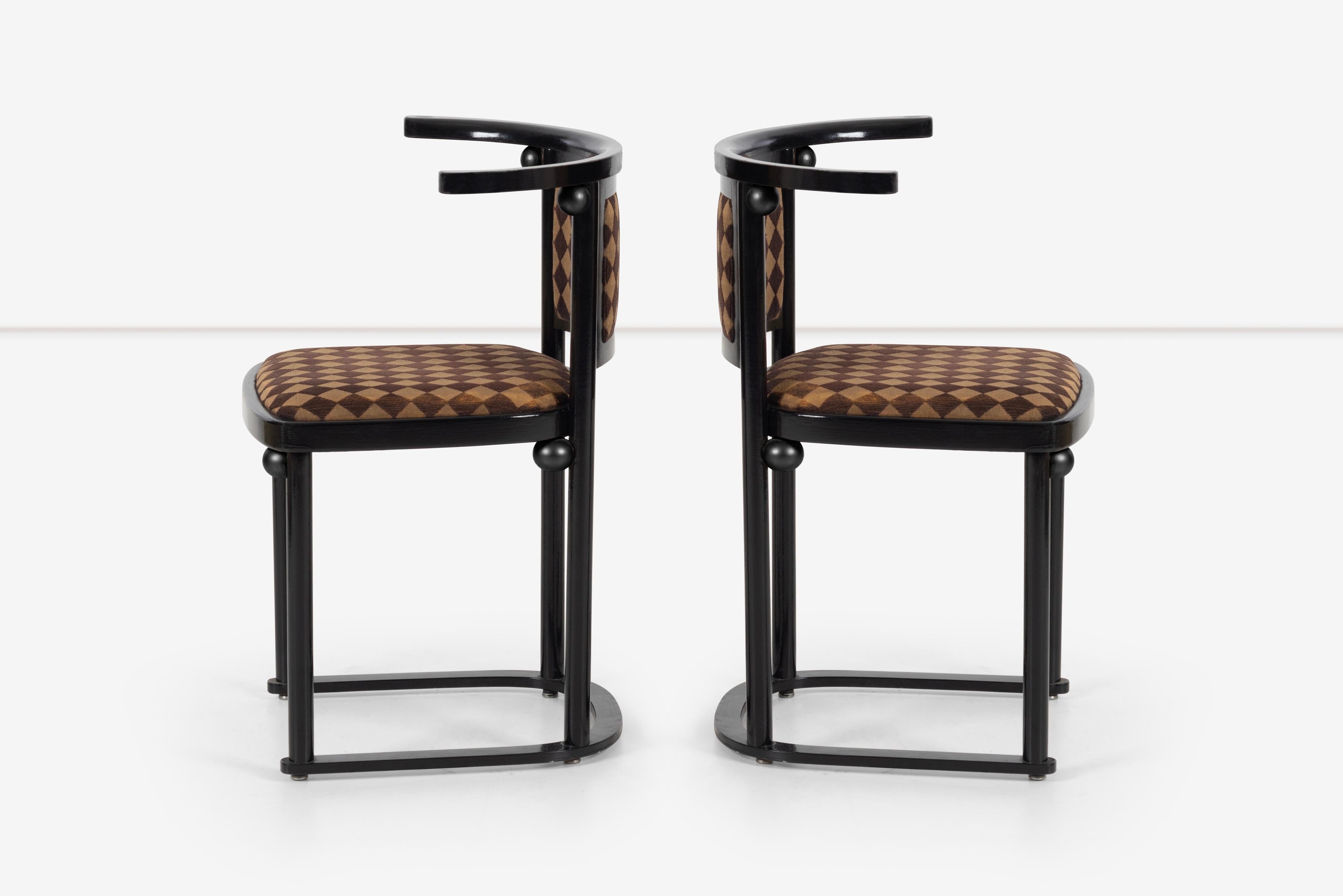 Austrian Set of 8 Josef Hoffmann Fledermaus Dining Chairs