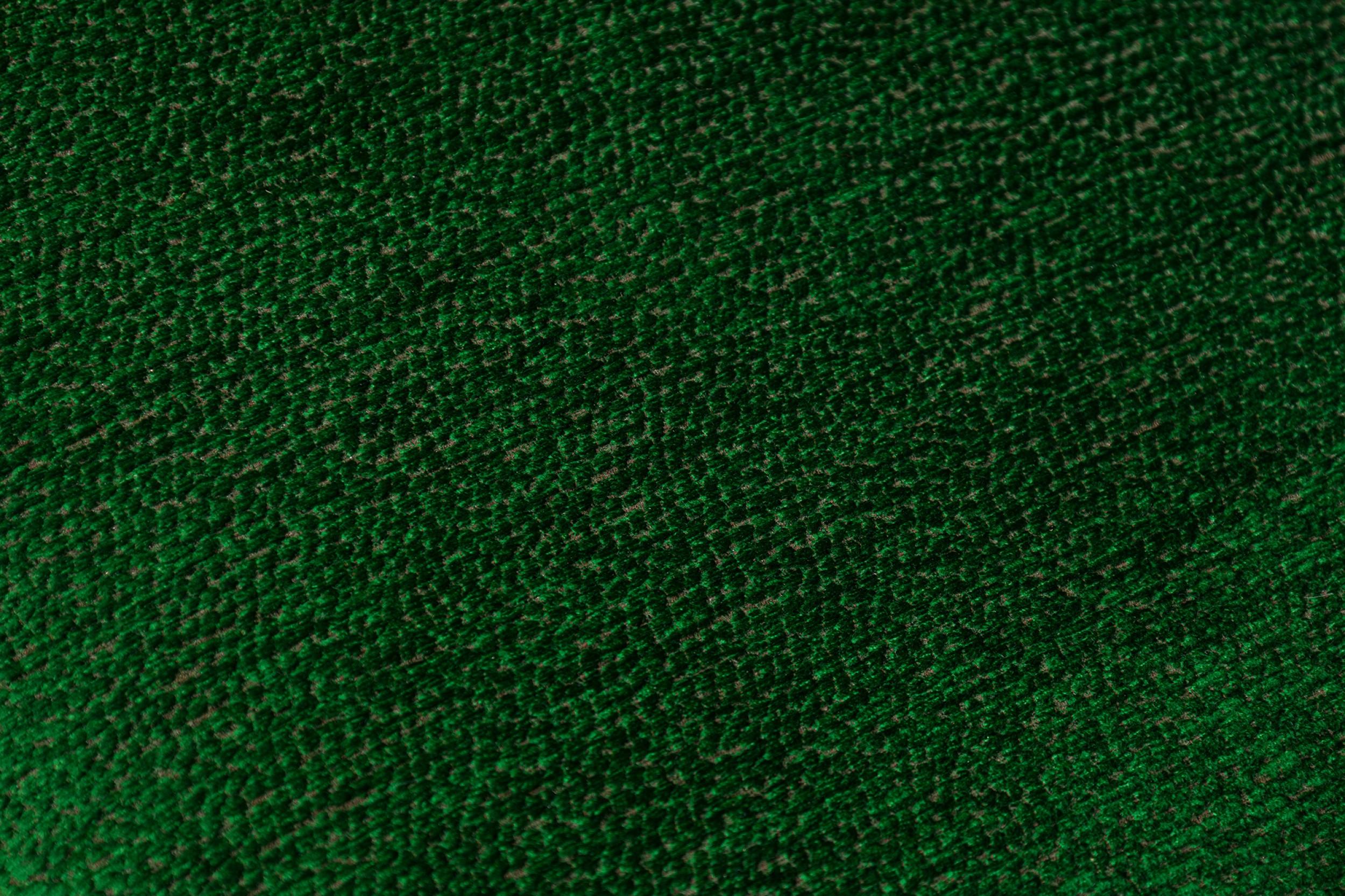 Satz von 8 Jules Leleu Französischen Art-déco-Ess-/Beistellstühlen aus grünem Stoff im Angebot 4