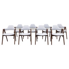 Set of 8 Kai Kristiansen Compass Chairs