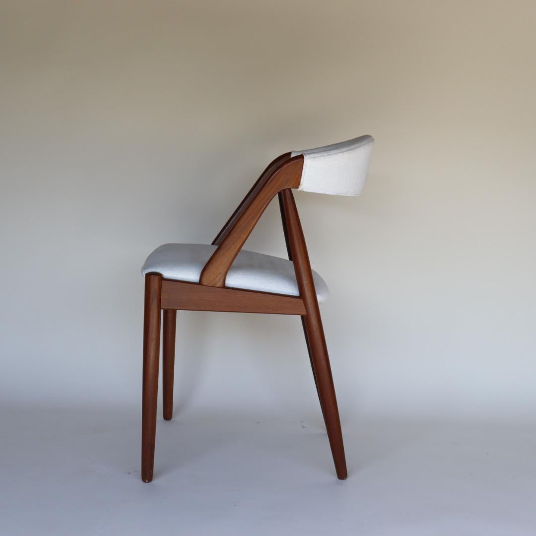 Scandinavian Modern Set of 8 Kai Kristiansen Dining Chairs Model # 31