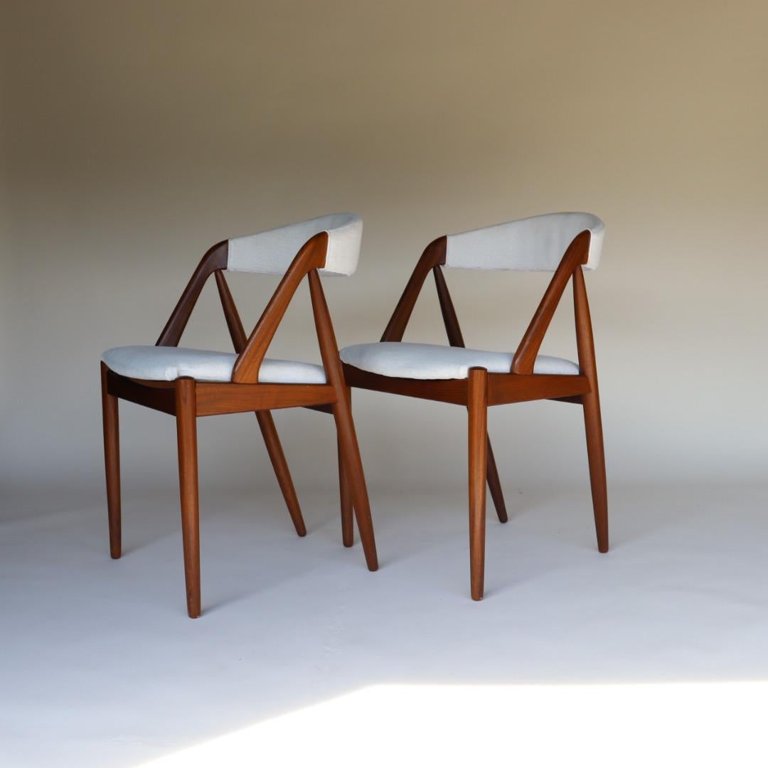 Mid-20th Century Set of 8 Kai Kristiansen Dining Chairs Model # 31