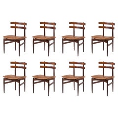 Set of 8 Kai Kristiansen Model 55 Rosewood Dining Chairs c1960s