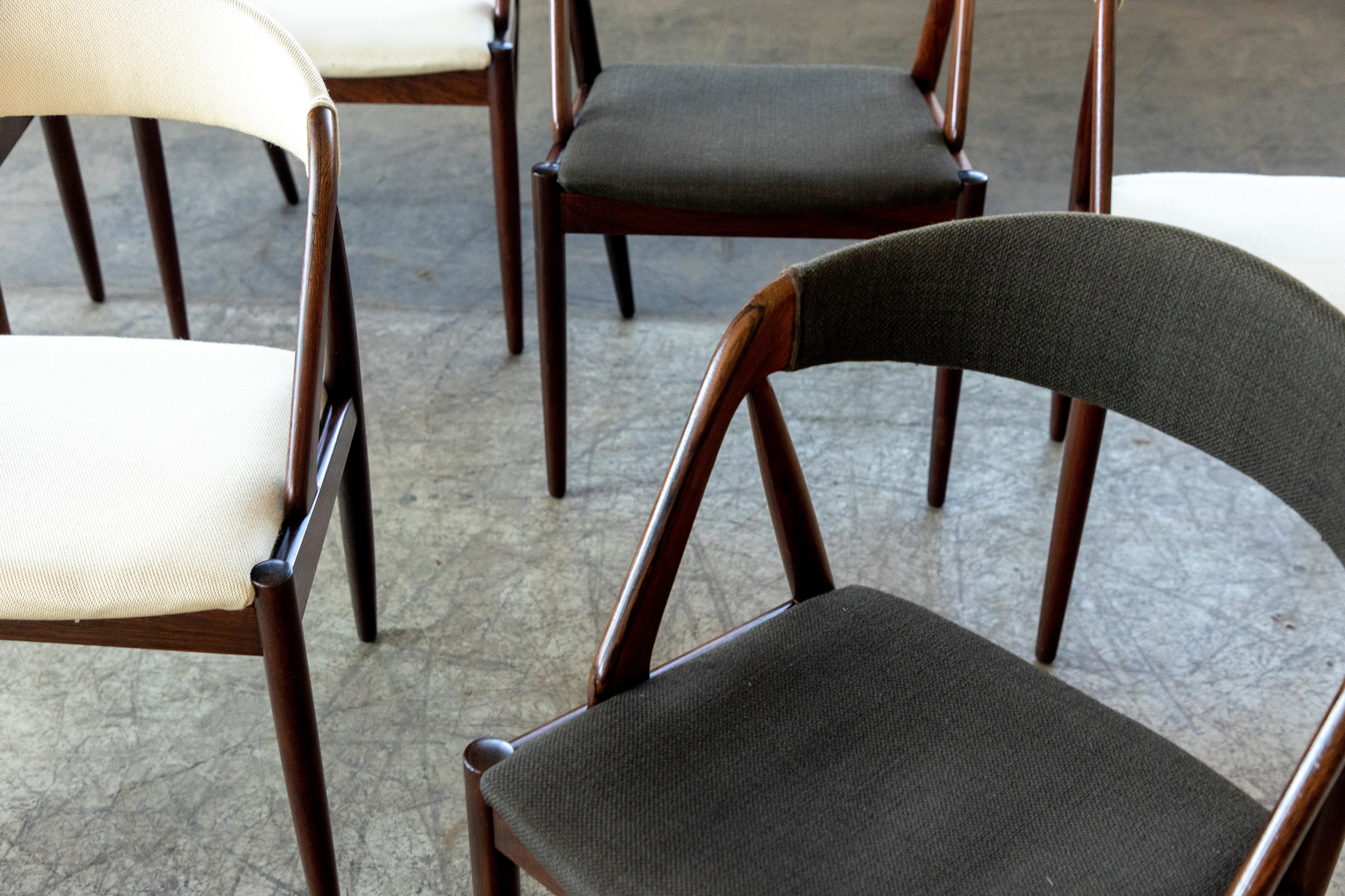 Set of 8 Kai Kristiansen Rosewood Dining Chairs Model 31 for Schou Andersen 1