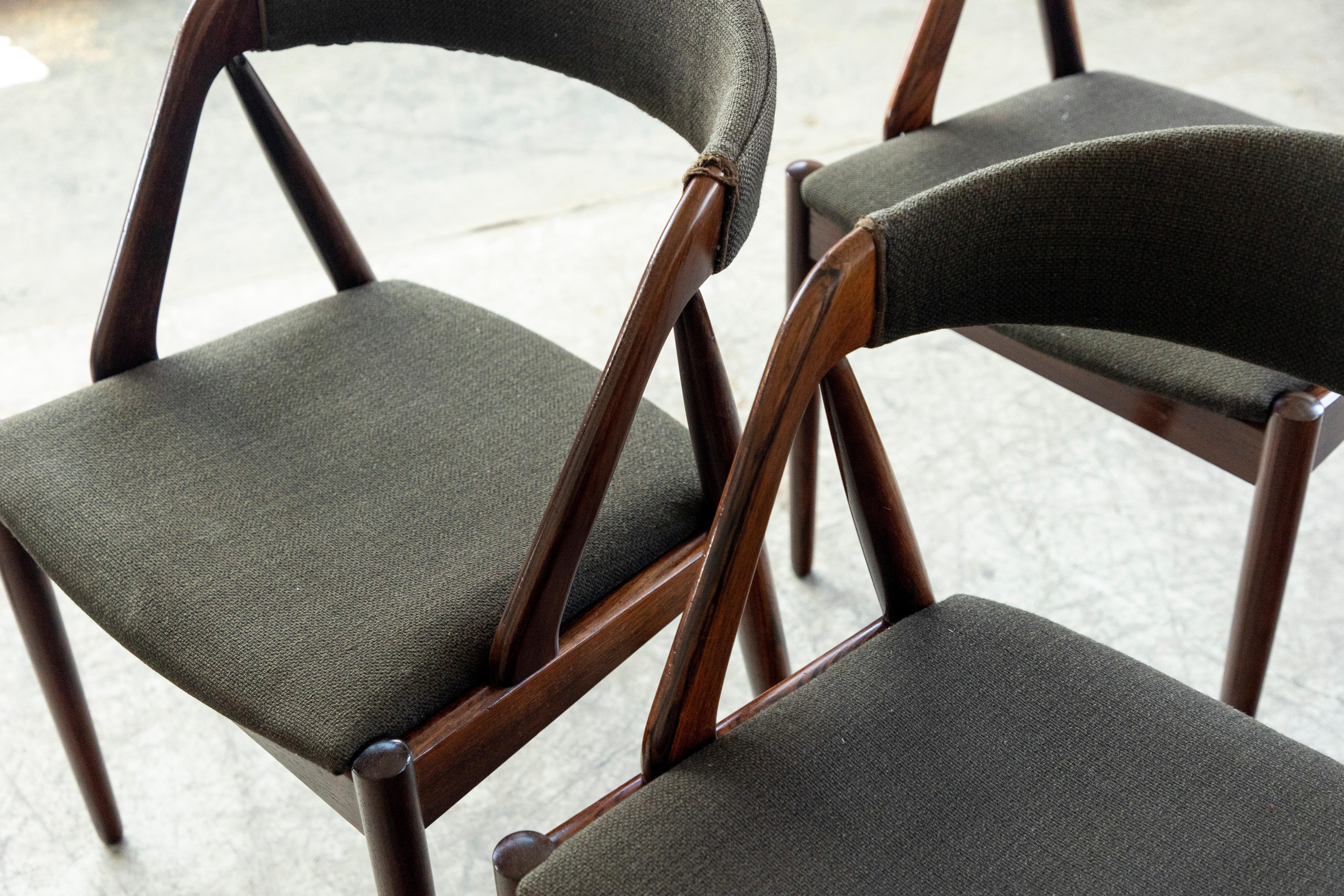 Set of 8 Kai Kristiansen Rosewood Dining Chairs Model 31 for Schou Andersen 2
