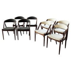 Set of 8 Kai Kristiansen Rosewood Dining Chairs Model 31 for Schou Andersen