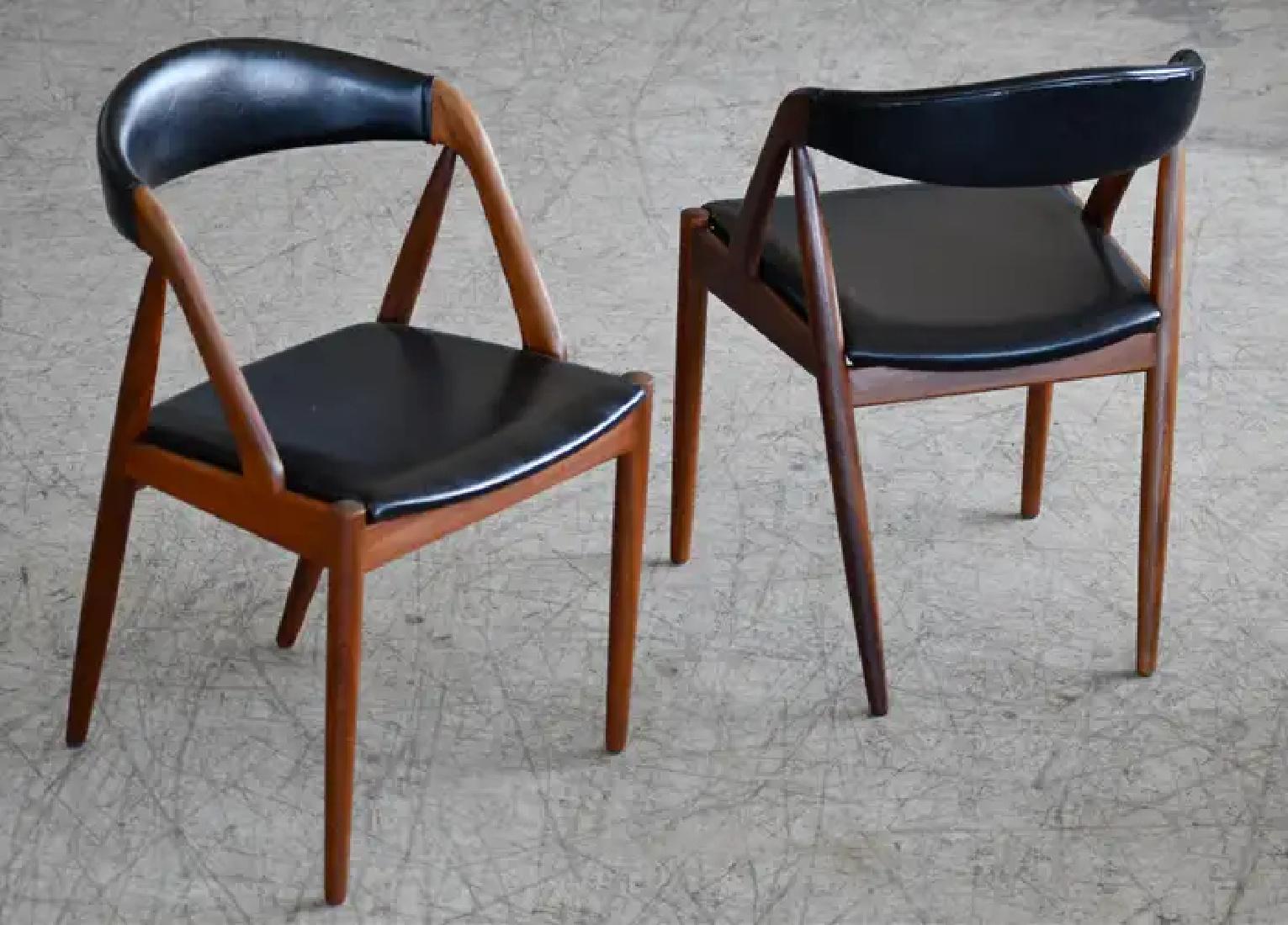 Danish Set of 8 Kai Kristiansen Teak Dining Chairs Model 31 for Schou Andersen