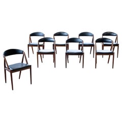 Set of 8 Kai Kristiansen Teak Dining Chairs Model 31 for Schou Andersen