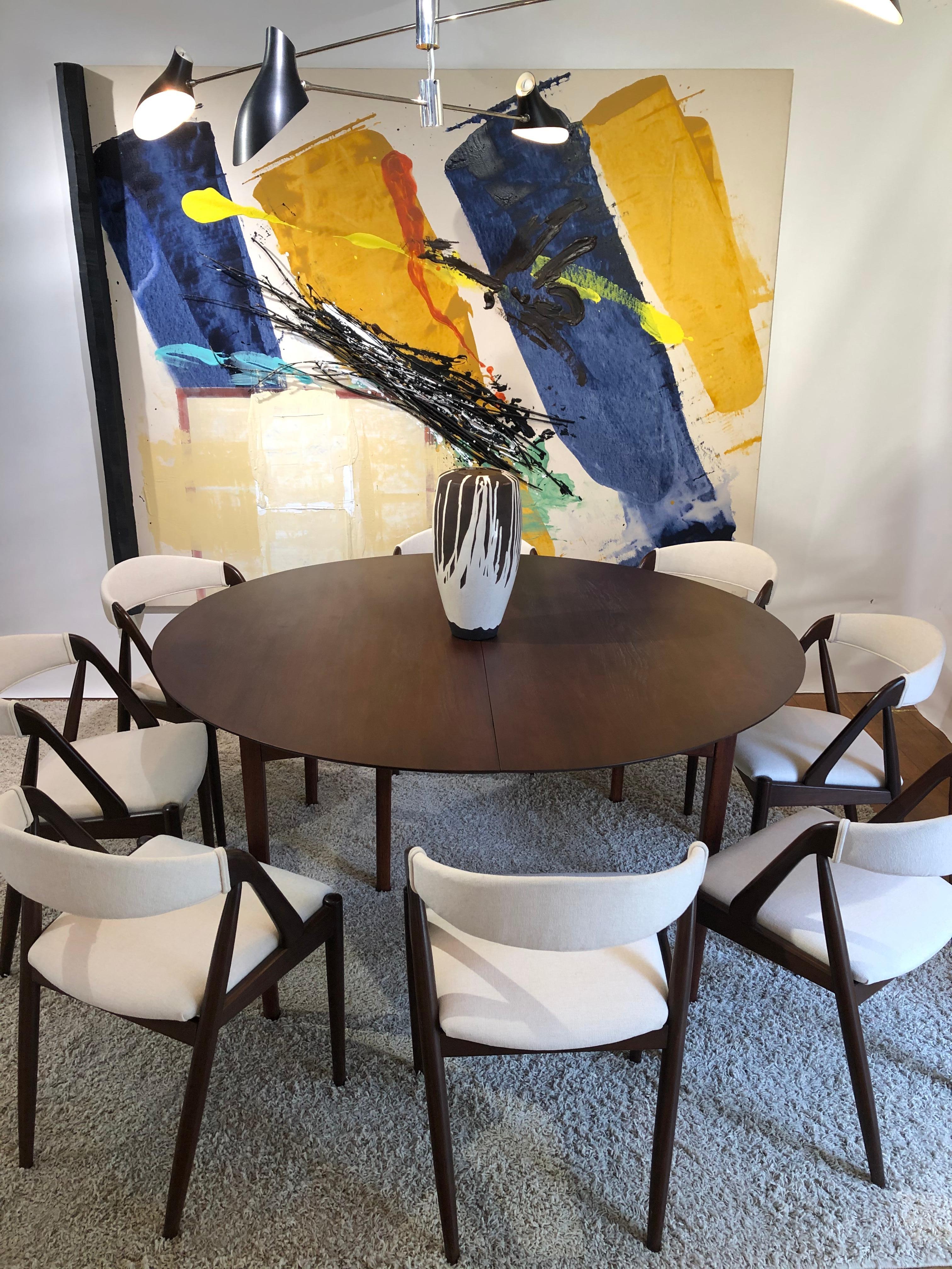 Set of 8 Kia Kristiansen Dining Chairs for Raymor Co 10