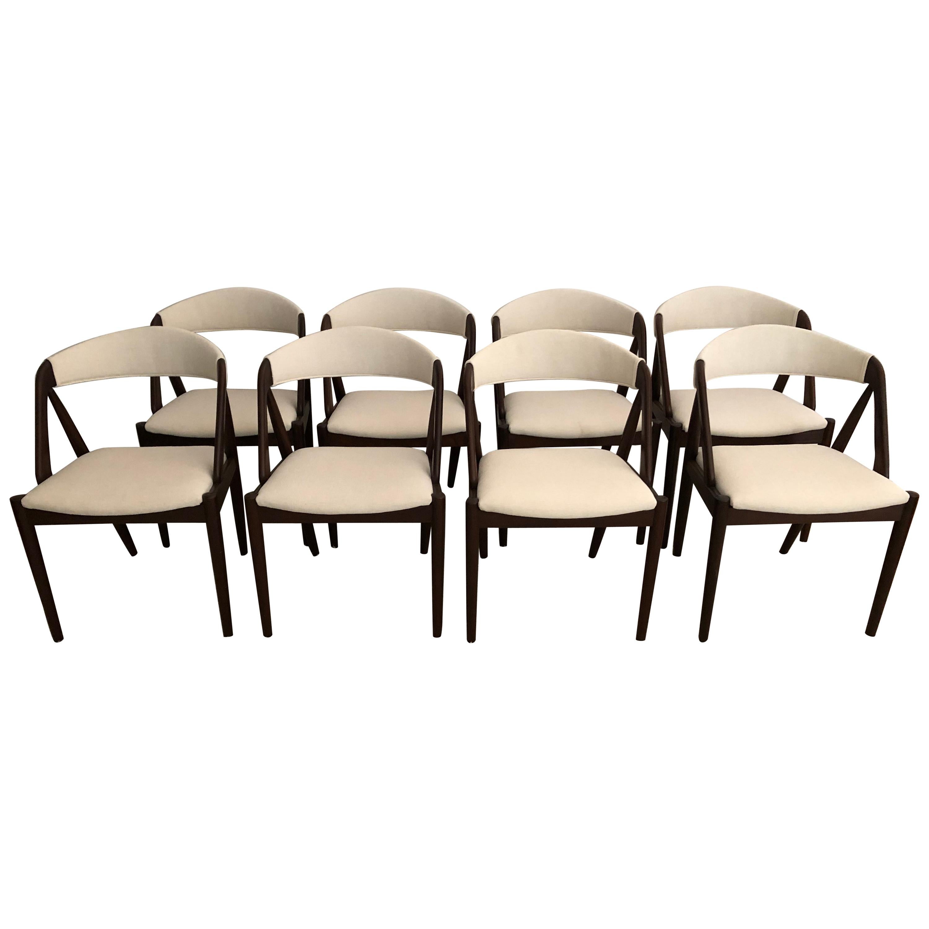 Set of 8 Kia Kristiansen Dining Chairs for Raymor Co