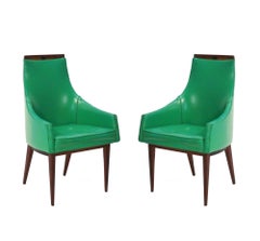 Juego de 8 Sillas de Comedor Kipp Stewart - Reacabadas y Retapizadas en tu Tela