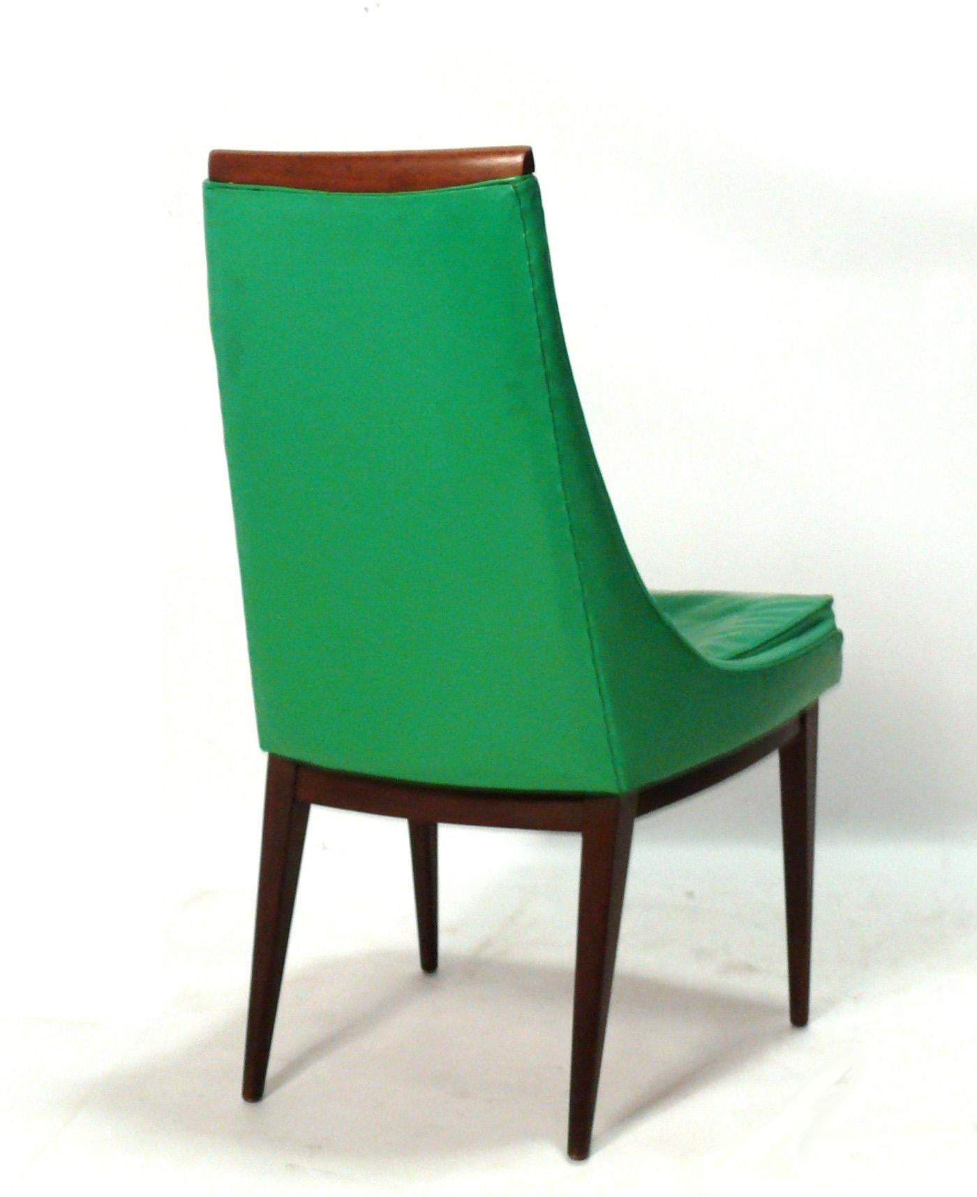 Upholstery Set of 8 Kipp Stewart Dining Chairs - Refinished & Reupholstered in Your Fabric  For Sale