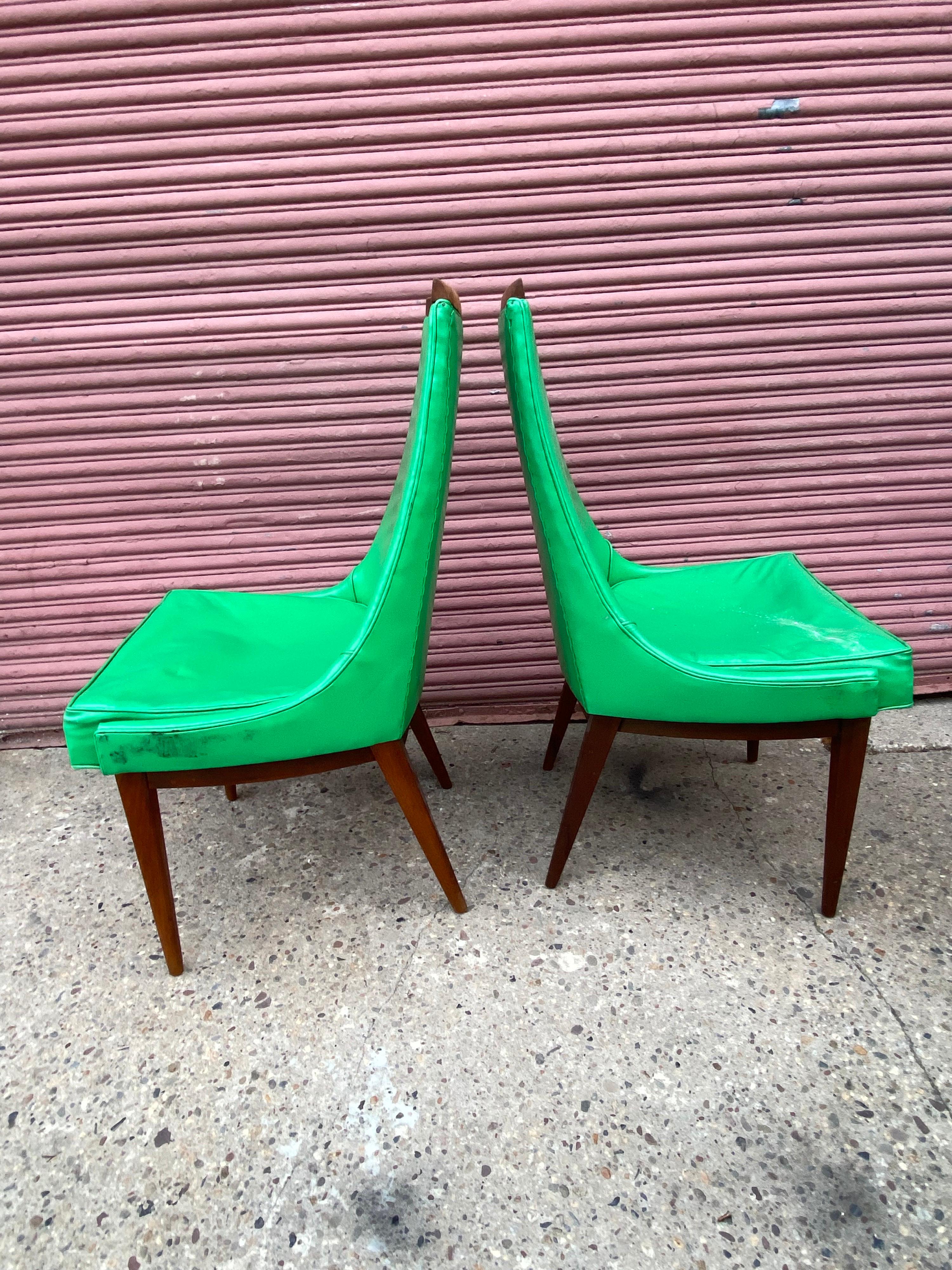 Kipp Stewart for Calvin Mid Century Modern Dining Chairs Set of 8 4