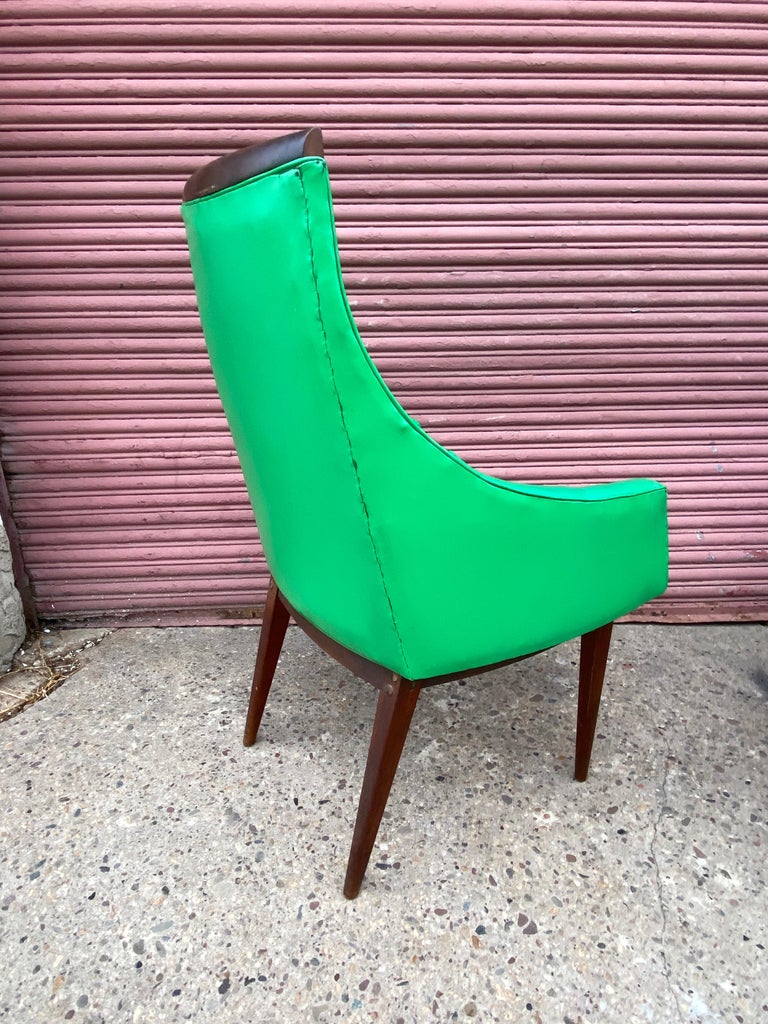 Mid-20th Century Kipp Stewart for Calvin Mid Century Modern Dining Chairs Set of 8 For Sale