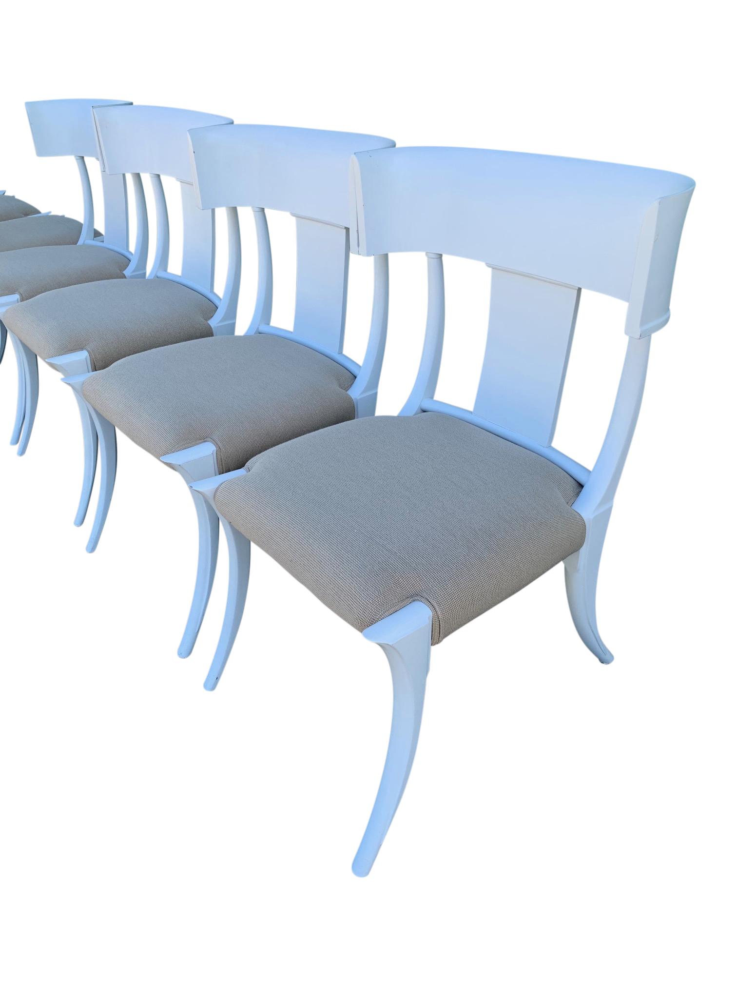 Set of 8 Klismos Wood Dining Chairs in Style of Stewart MacDougall 6