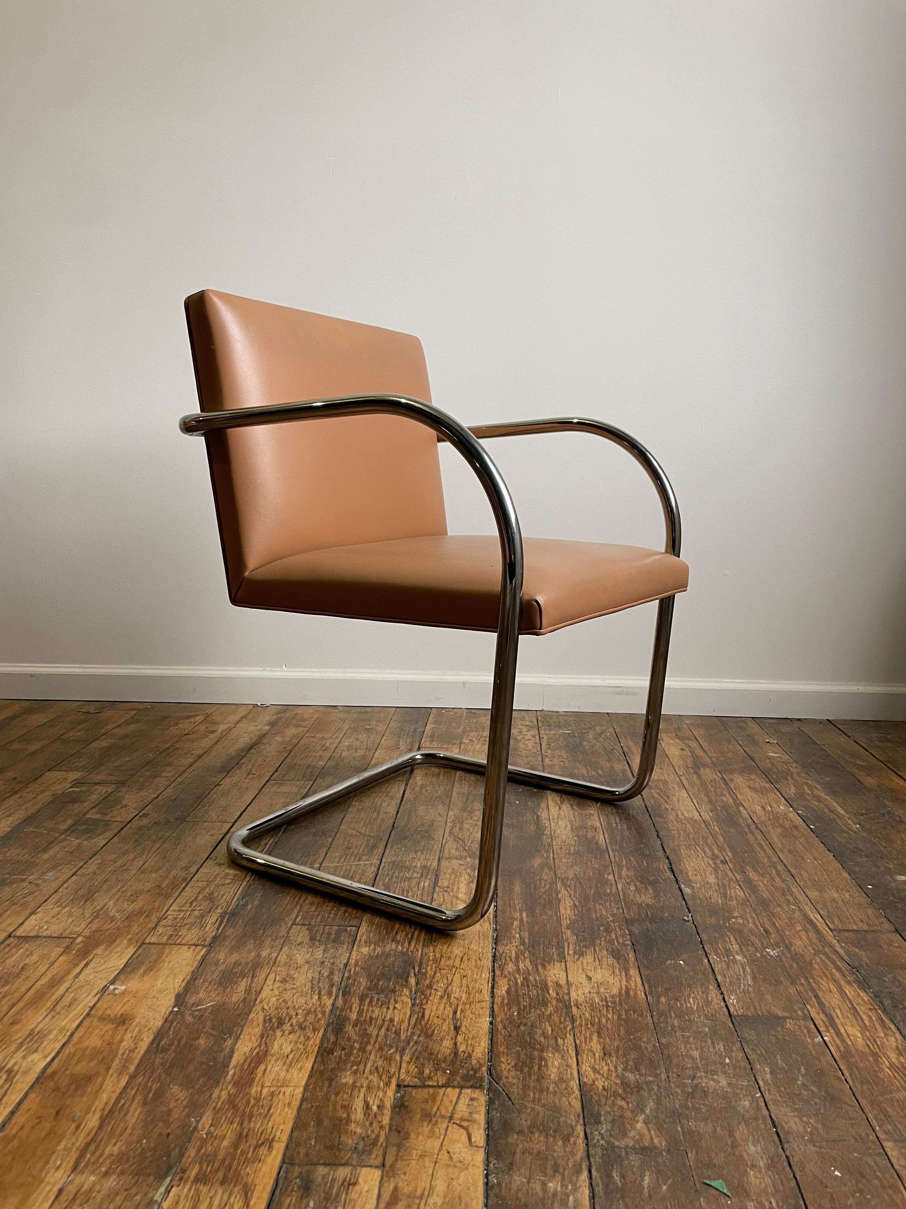 Modern Set of 8 - Knoll BRNO Leather Chairs