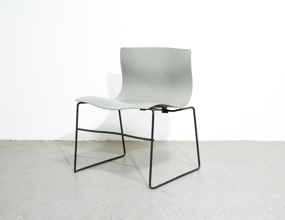 Moderne Ensemble de 8 chaises Knoll Handkerchief de Massimo vignelli en vente