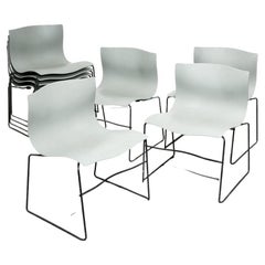 Set di 8 sedie a fazzoletto Knoll di Massimo Vignelli