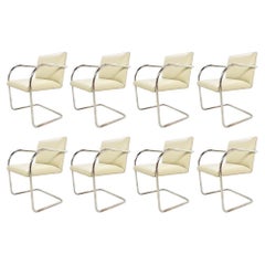 Set of 8 Knoll Tubular Brno Chairs