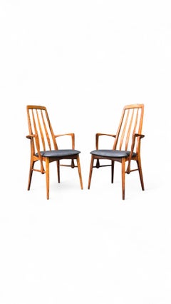 Set of (8) Koefoeds Hornslet Eva Rosewood Dining Chairs by Niels Koefoed