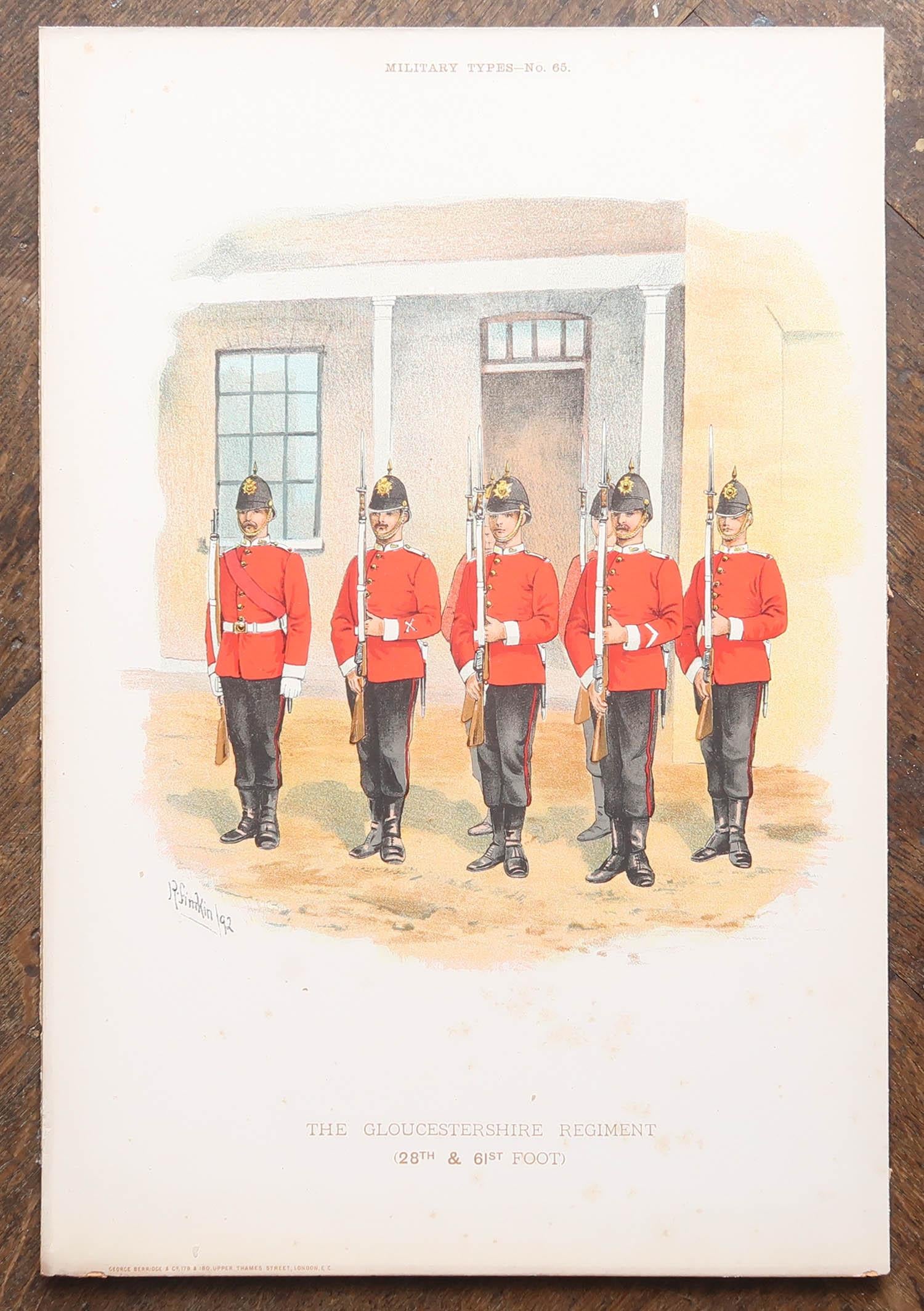 Other Set of 8 Large Original Antique Prints of Gentlemen in Military Costume. C.1890 For Sale