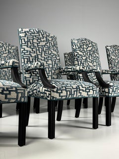 Set of 8 Late 20th century Belgian armchairs