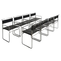 Set of 8 Libellula chairs by Giovanni Carini